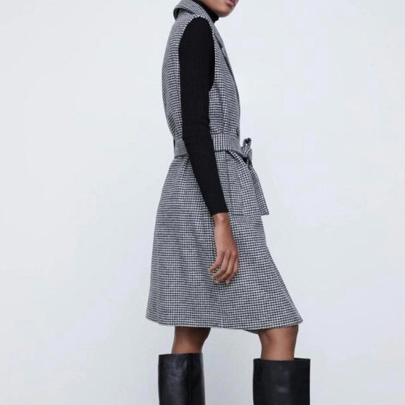 ZARA Waistcoat(White+Black, US S,  M ) - Picture 4 of 8